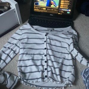 Charlotte Russe Long Sleeve White Top